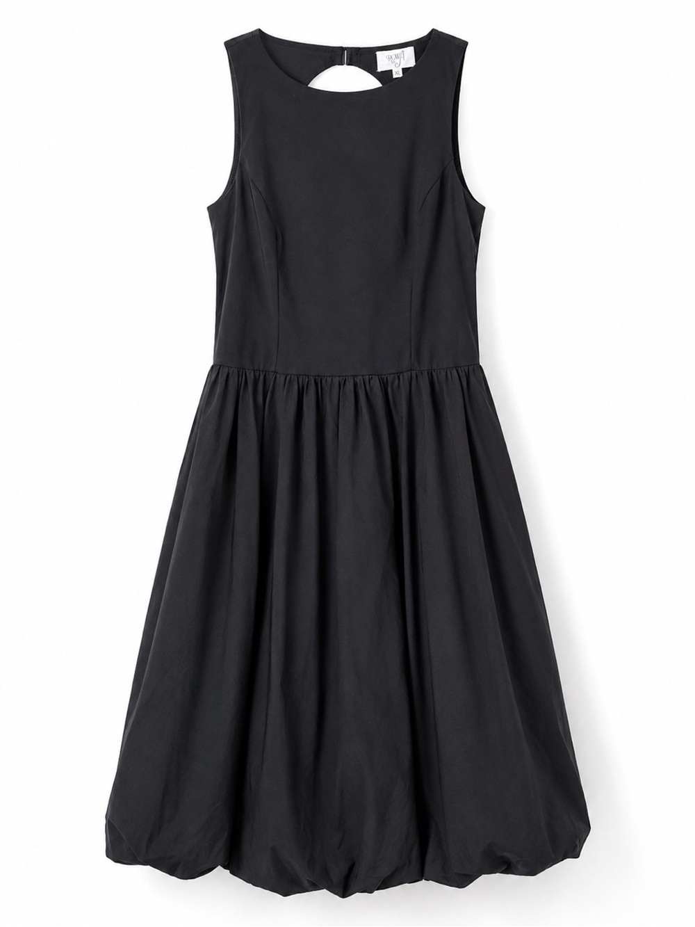 Roja XL Black Bubble Hem Maxi Dress Open Back Sleeveless Cocktail Evening Dress